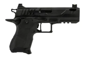 Oa Defense  2311 Pro Compact Frame 9mm Luger 15+1 4.25" DLC Black Steel Optic Ready/Serrated Slide, Black Aluminum Frame w/Picatinny Rail, Black Polymer Grip, Ambidextrous