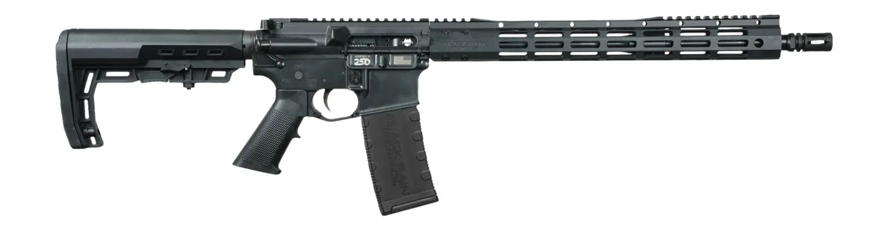 Black Rain Ordnance BRO-26052801 Spec15 5.56 NATO 30+1 16" Black Nitride Barrel, Matte Black Cerakote Aluminum Receiver w/Picatinny Rail, M-LOK Handguard, MFT Minimalist Black Polymer Stock, Black G.I