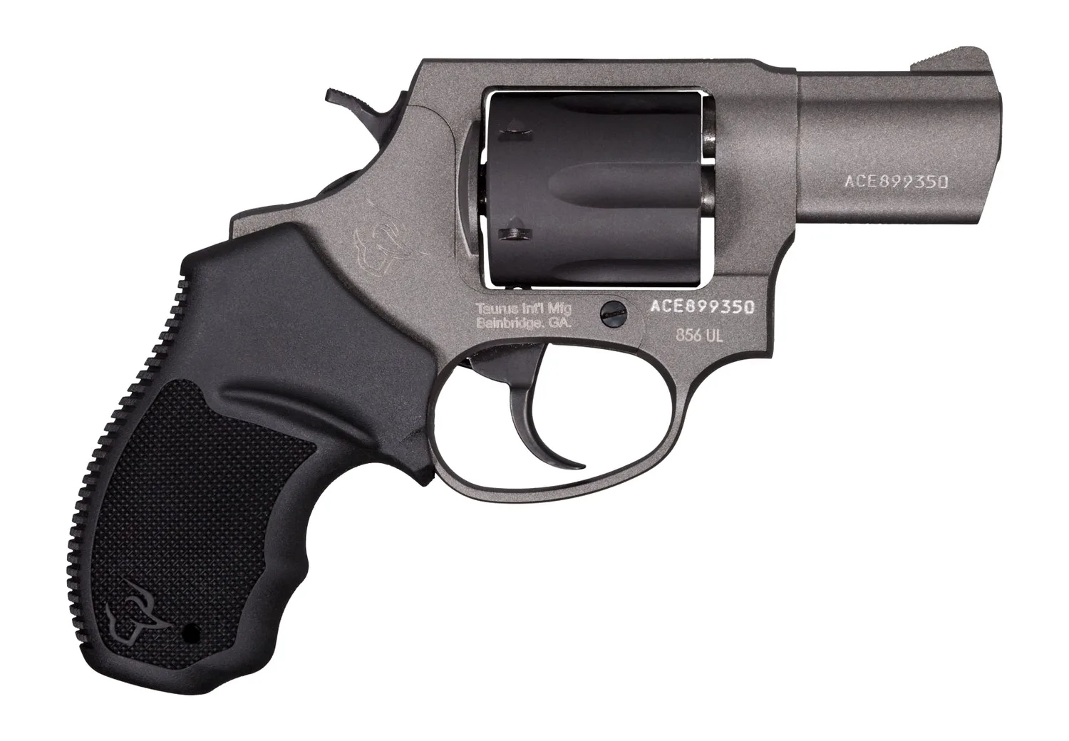 Taurus 2-856021ULC21 856 UltraLite Small 38 Special +P 6 Shot 2" Tungsten Cerakote Carbon Steel Barrel, Matte Black Cylinder, Tungsten Cerakote Aluminum Frame, Black Ribber Grip, Transfer Bar Safety,