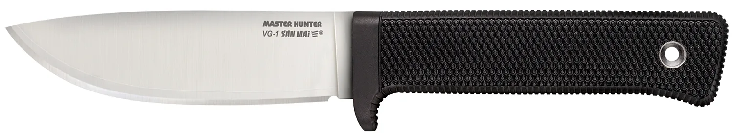 Cold Steel 36JSK Master Hunter  4.50" Fixed Plain Drop Point VG-1 San Mai III Blade/Black Kray-Ex Handle