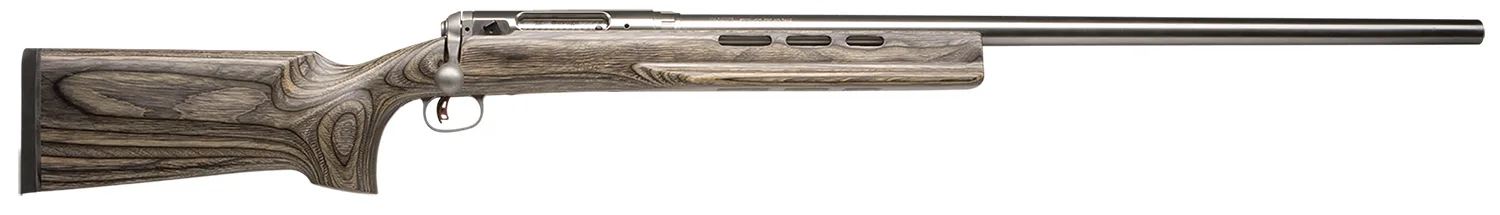 Savage Arms 18614 12 Benchrest Full Size 6mm BR 1rd 29" Matte Stainless Button Rifled Barrel & Drilled & Tapped Receiver, Gray Fixed Laminate Stock, Right Hand