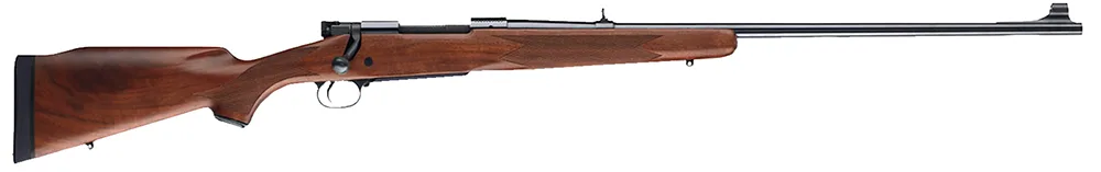 Winchester Repeating Arms 535205138 Model 70 Alaskan Full Size 375 H&H Mag 3+1 25" Brushed Polish Blued Sporter Barrel, Steel Receiver, Satin Walnut Monte Carlo  Stock