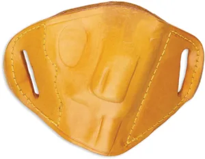 Bulldog MLTRS Molded  OWB Tan Leather Belt Slide Fits S&W J Frame Fits 2-4" Barrel Right Hand