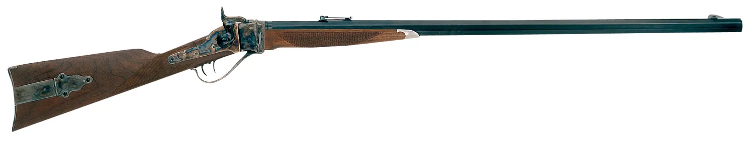 Taylors & Company 220012 1874 Down Under 45-70 Gov Caliber with 1rd Capacity, 32" Blued Barrel, Color Case Hardened Metal Finish & Oiled Walnut Stock Right Hand (Full Size)