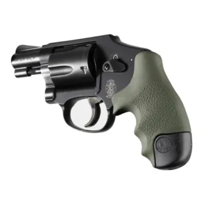 Hogue Overmolded Rubber Tamer Grip S&W Round Butt J-Frame Centennial Revolvers & Polymer M&P Bodyguard 38 OD Green