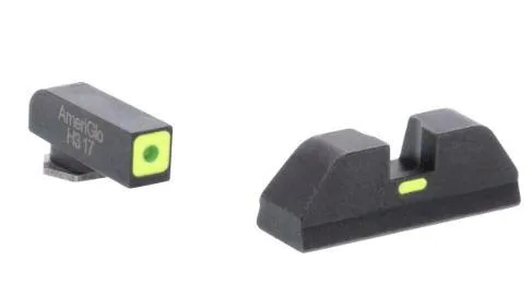 Green Tritium LimeGreenLumi Outline Square (non trit) REAR for Glock Gen 5