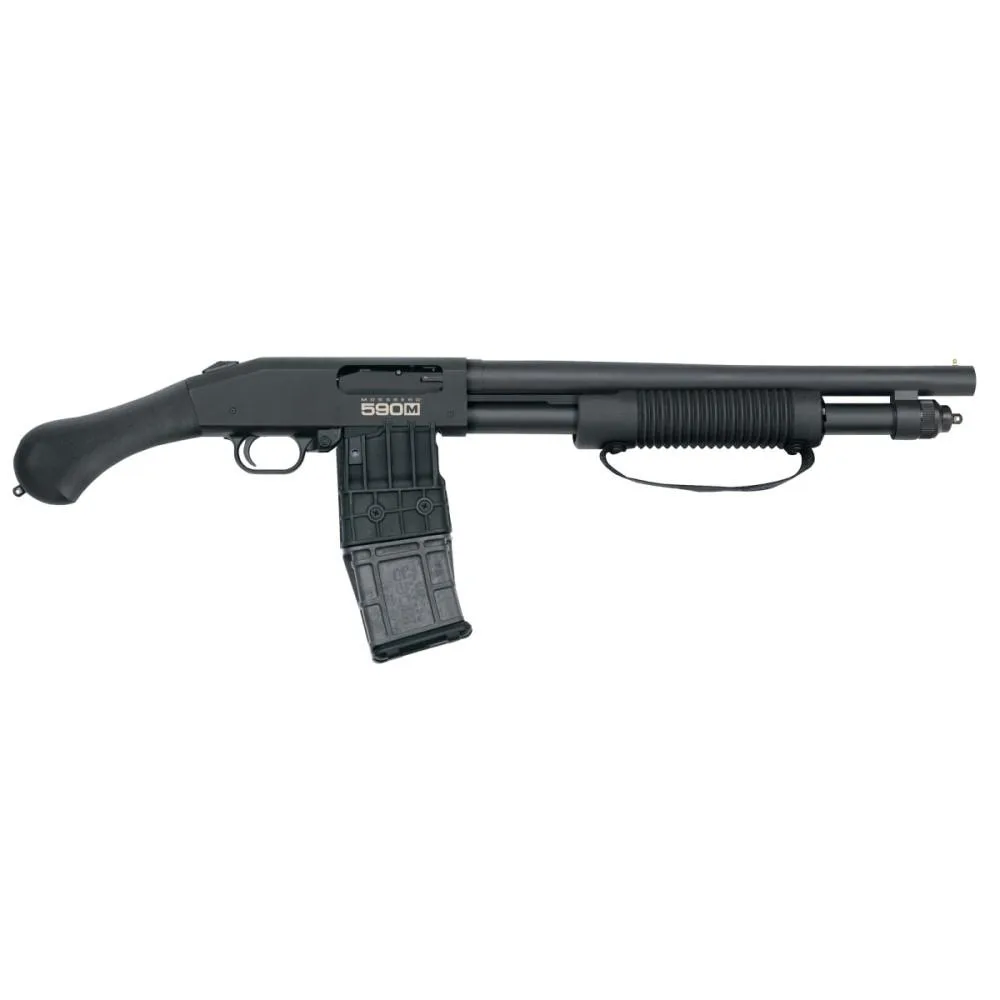 Mossberg 590M Shockwave Mag-Fed Shotgun 12 ga 2.75" Chamber 10rd Magazine 15" Barrel Matte Blue