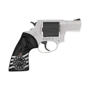 Taurus 856 Handgun .38 Spl 6rds 2" Barrel Stainless Steel Frame/Black Cylinder 1776 Custom Grips