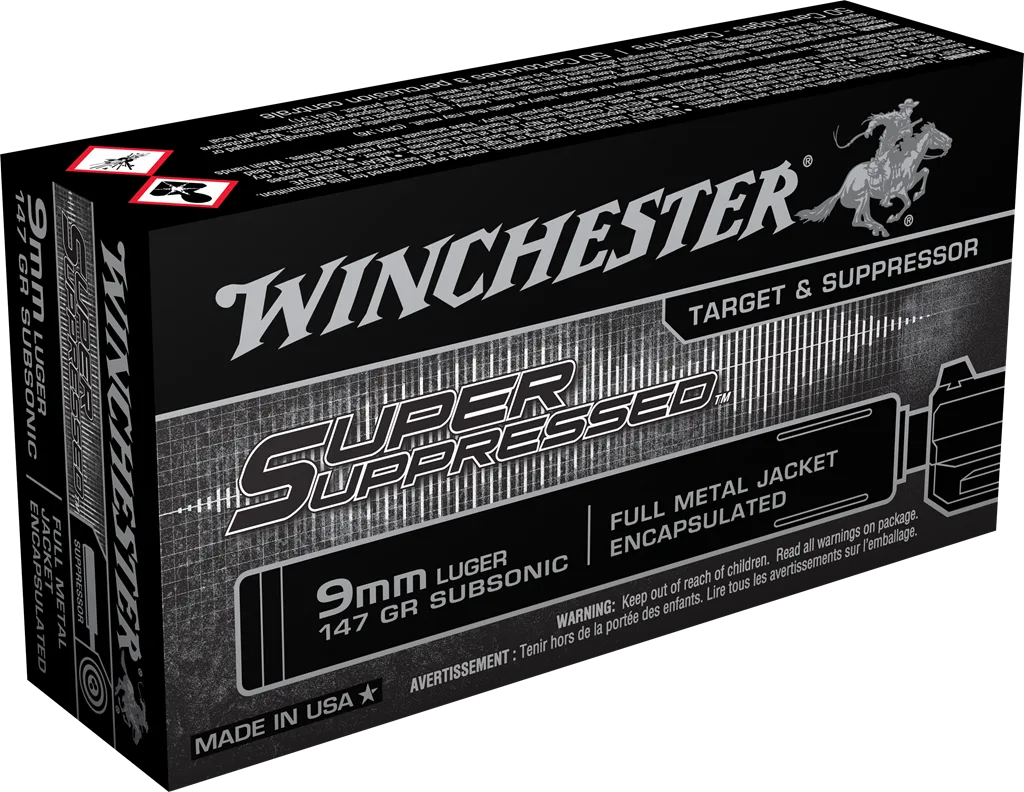 WINCHESTER 9MM 147GR SUBSONIC 50RDS