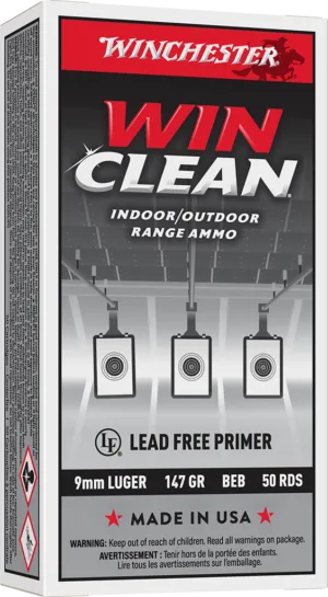 WINCHESTER 9 MM SUPER-X TARGET WINCLEAN 147 GR 50 RD/BX 10 BX/CS