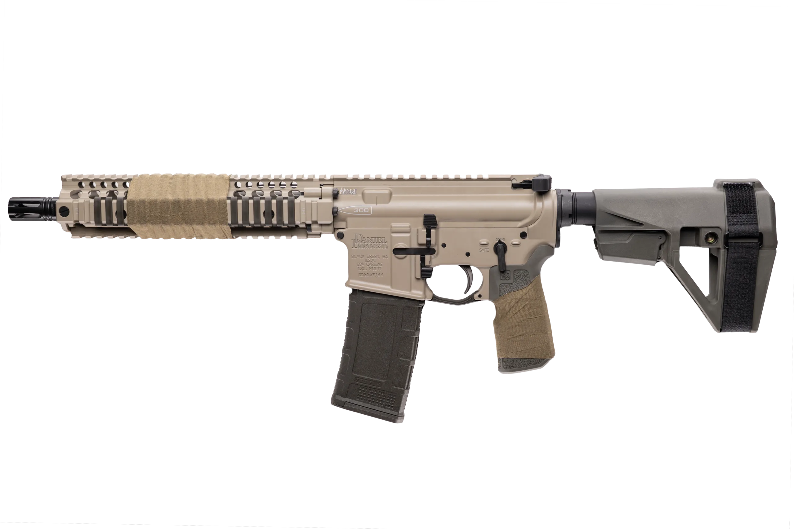 DANIEL DEFENSE MK18 ELITE 300BLK PISTOL 10.3" FDE/ODG SB TACTICAL BRACE 1-30RD MAG