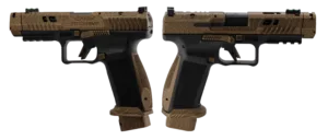 CENTURY CANIK TTI COMBAT TOPO ENGRAVED BRONZE/BLK 9MM PISTOL 4.6" 2-18RD