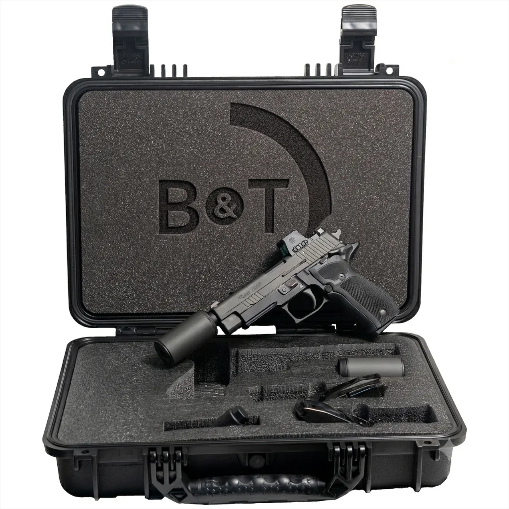 SIG SAUER P226 HUSH PUPPY KIT 9MM PISTOL 4.4" T.B. ROMEO X, SLIDE LOCK, WIPE SUPPRESSOR, 15RD