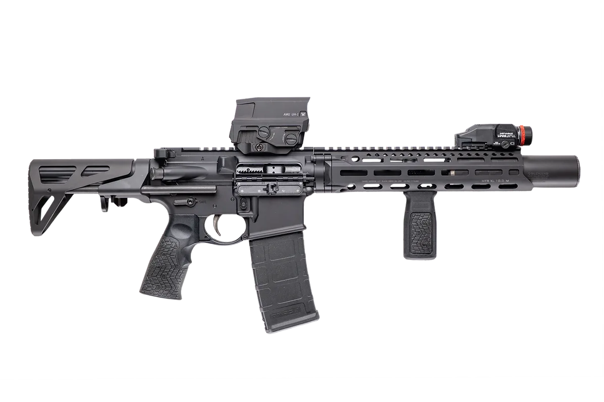 DANIEL DEFENSE PDW REGULATOR 300BLK SBR 7"BBL, SILENCER CO OMEGA CAN, AMG UH1 G2 1-30RD(CNC-OMEGA36)