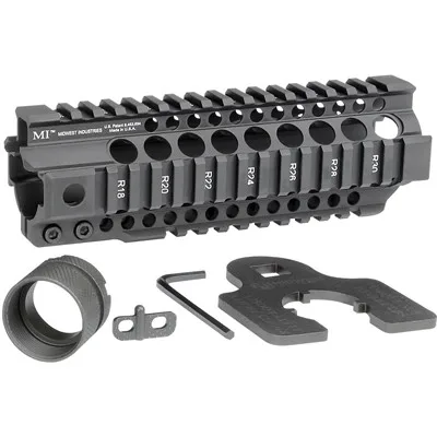 AR-15 COMBAT T-SERIES 1-PC FREE FLOAT HANDGUARD 7.25'' BLACK