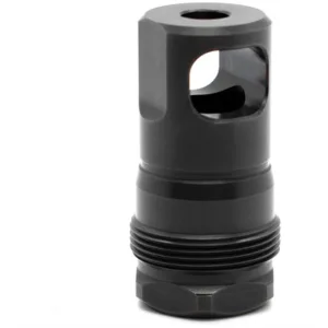 SPB MUZZLE BRAKE 0.375 1/2-28 THREADS SQUARE SHOULDER BLACK