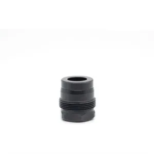 MINI MUZZLE BRAKE 0.456 1/2-28 THREAD SQUARE SHOULDER BLACK
