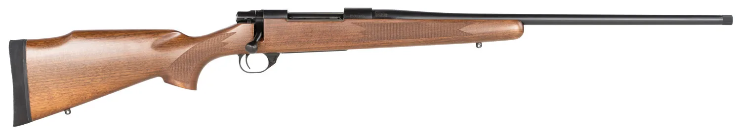 Howa HWH243 M1500 Standard Hunter 243 Win 5+1 22" Black Steel Threaded Barrel, Black Steel Receiver, Walnut Wood Stock