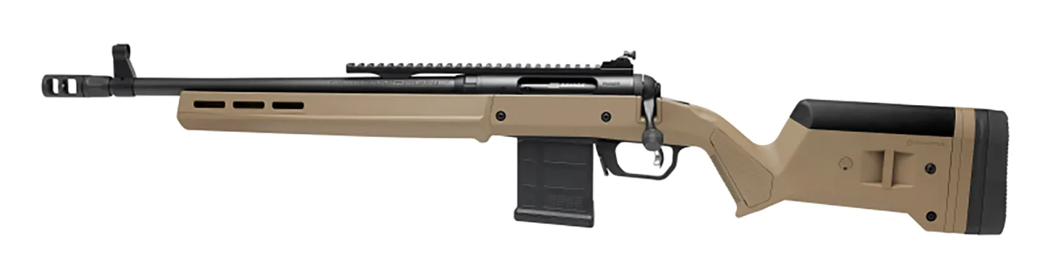 Savage Arms 58202 110 Scout Full Size 450 Bushmaster 5+1 16.50" Matte Black Threaded Barrel, Picatinny Rail Carbon Steel Receiver, Flat Dark Earth Magpul Hunter Synthetic Stock, Left Hand
