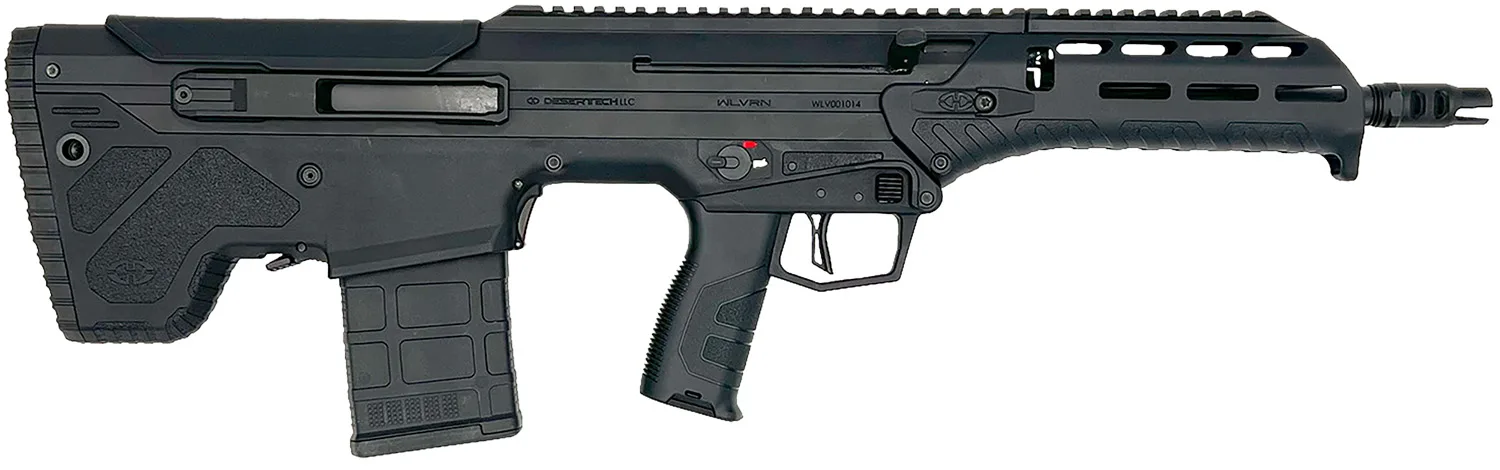 Desert Tech WLVRFB1630B WLVRN  223 Rem/5.56 NATO  20+1 16" Black Steel Threaded Barrel, Black Anodized Picatinny Rail Aluminum Receiver, M-LOK Handguard, Black Polymer Chassis, Ambidextrous