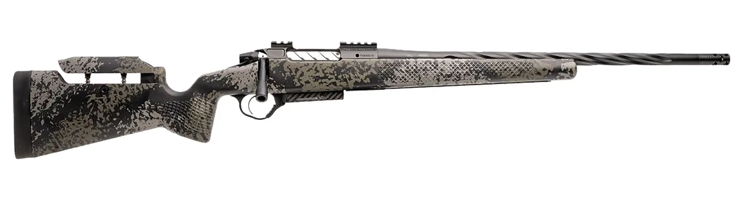 Seekins Precision 0011710227-F Havak PH3 6.5 Creedmoor 24" Black Fluted Threaded Barrel, Black Picatinny Rail Steel Receiver, Adj Cheek Riser Mountain Shadow Synthetic Stock