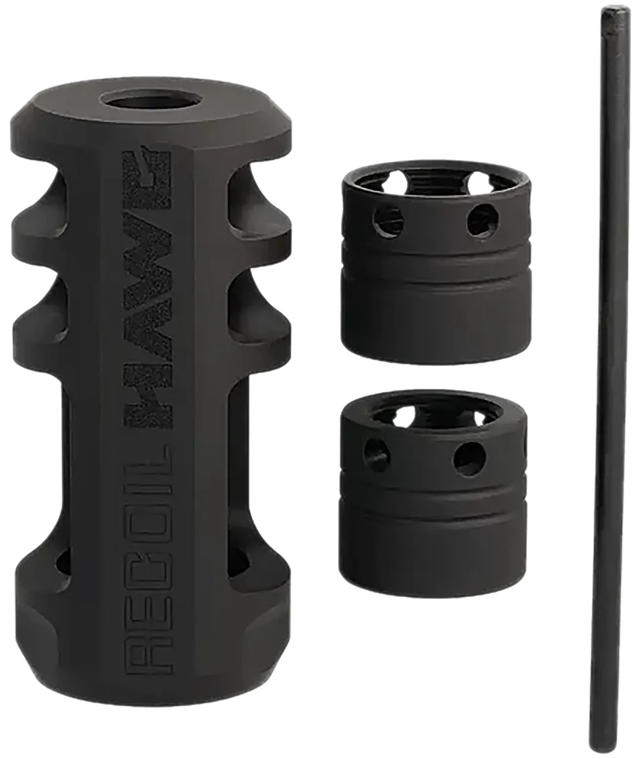Browning 001293097 Xeno Recoil Hawg Black Matte Stainless Steel 5/8"x24 Threads 2.20" OAL