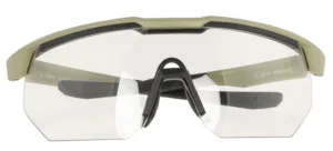 Radians XFPZ4511C  Safety Glasses Clear Lens Oversized Tan Frame