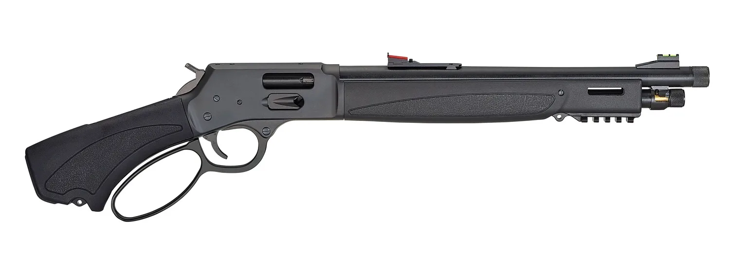 Henry H012GBLX44 Bear's Leg  44 Special/44 Mag 4+1 13.80" Blued Threaded Barrel, Blue Steel Drilled & Tapped Receiver, Black Synthetic Fixed w/Pistol Grip Stock