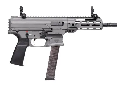 Panzer Arms PAARP9PCCTG ARP9 9mm Luger 33+1 6.50" Black Barrel, Tactical Gray Aluminum Receiver w/Picatinny Rail, Rear Picatinny Rail, Black Polymer Grip, Ambidextrous