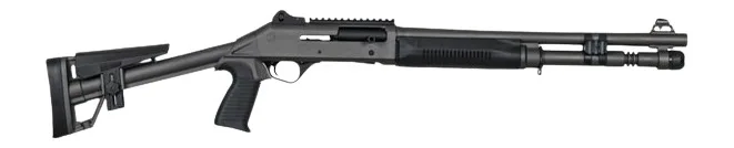 Panzer Arms PAM4TSDSFSS M4 Semi-Auto 3" 5+1 18.50" Tactical Barrel, Gray Tactical Gray Aluminum Receiver w/Picatinny Rail, Black Skeleton Synthetic Stock & Grip