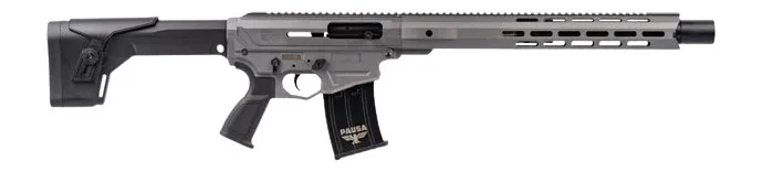 Panzer Arms PAAR12GLF AR12 G5 Semi-Auto 5+1 18.50" Gray Cerakote Aluminum/Polymer Receiver w/Picatinny Rail, M-LOK Handguards, Black Synthetic Stock