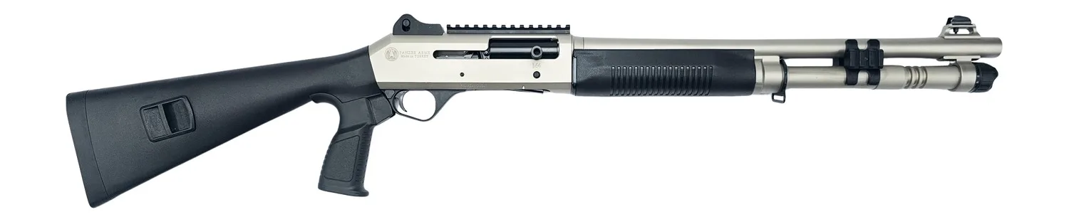 Panzer Arms PAM4MTSSS M4 Semi-Auto 3" 5+1 18.50" Nickel Barrel, Nickel Aluminum Receiver w/Picatinny Rail, Black Fixed Synthetic Stock, Black Polymer Grip