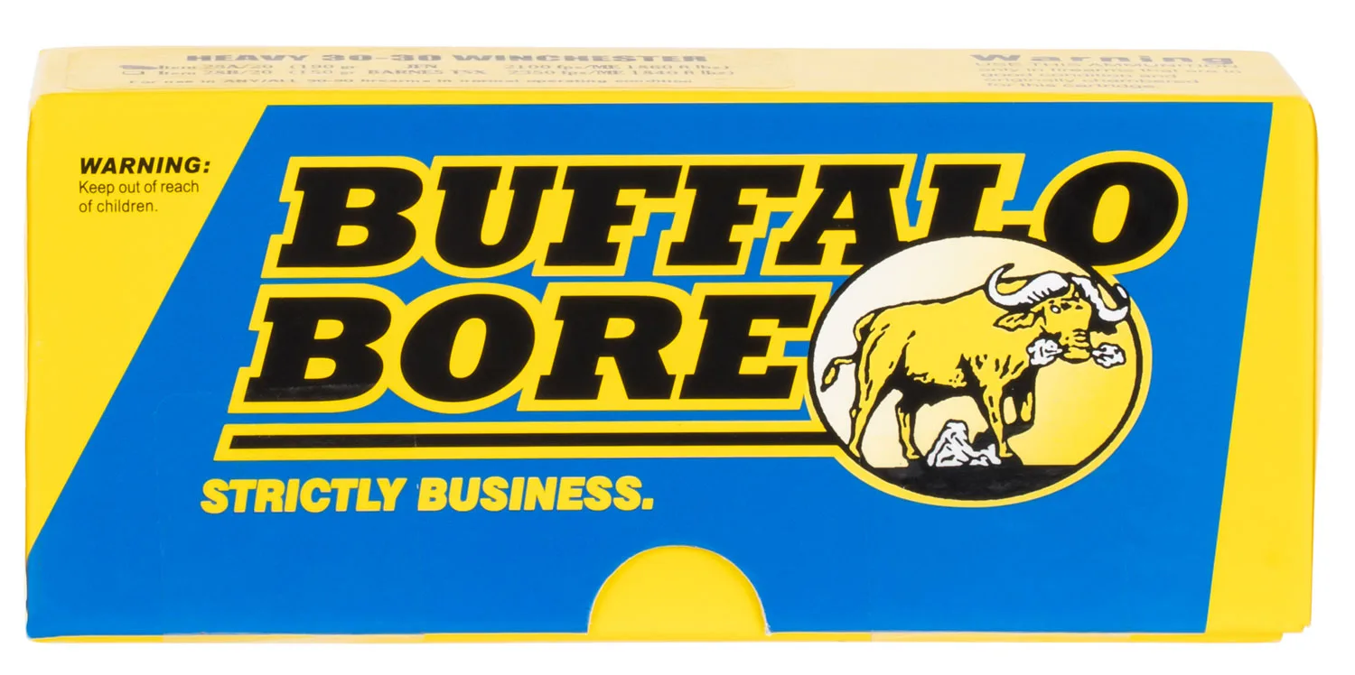 Buffalo Bore Ammunition 42A20 Premium Supercharged Strictly Business 35Whelen 225gr Spitzer Boat Tail 20 Per Box/12 Case