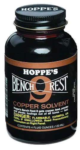 Hoppe's BR904 Bench Rest 9 Copper Bore Cleaner 5 oz. Bottle 10 Pack