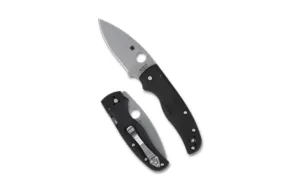 SPYDERCO SHAMAN LTWT 3.58" BLK/SLV