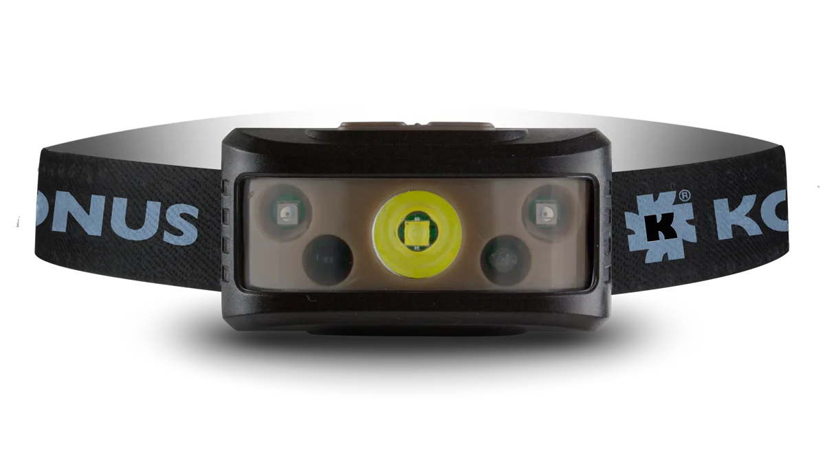 Konus Konusflash-7 Rechargeable Headlamp 236 lumens 4 modes w Hand Motion Sensor