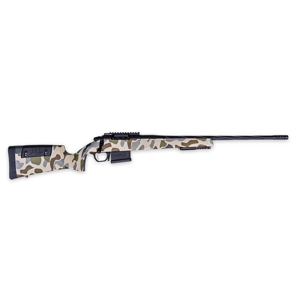 Weatherby 307 HUSH Rifle 7mm Backcountry 5rd Capacity 20" 1/2x28 Threaded Cerakoted Barrel Tundra Camo