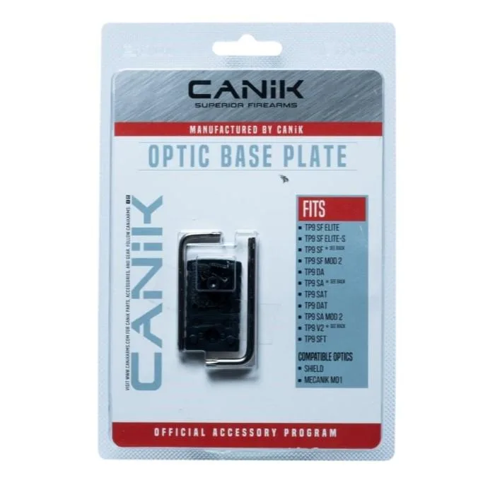 Canik Optic Base Plate (A) for Non Optic Ready Pistols Black
