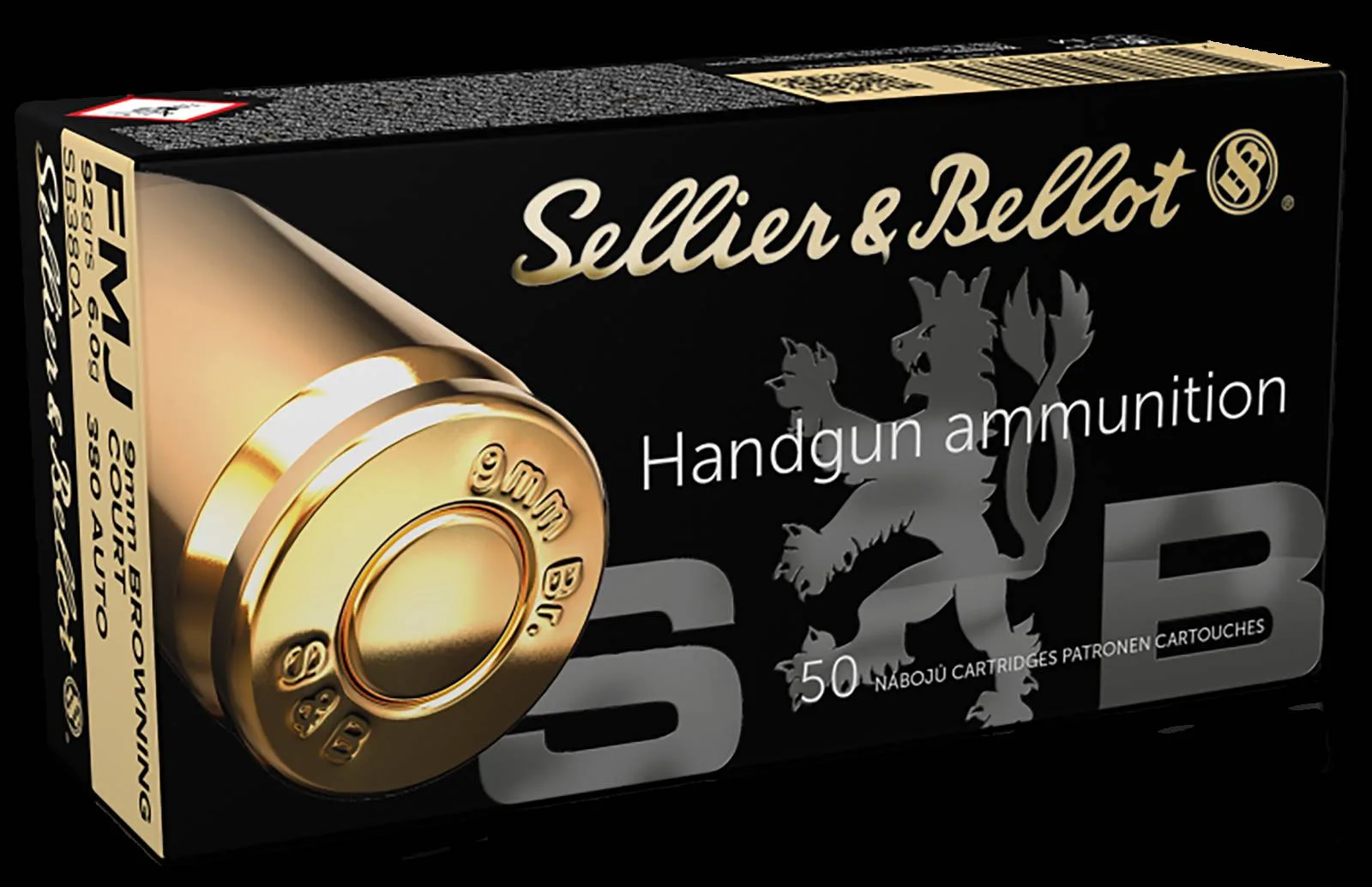 SELLIER & BELLOT 380ACP FMJ 92GR 50RD BOX 20 BOXES PER CASE