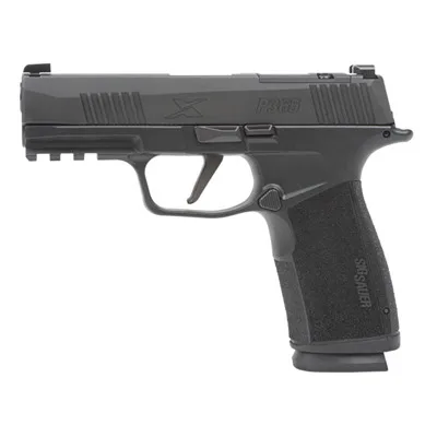 P365 XMACRO OR 9MM LUGER 3.7'' BBL (2)17RD BLK MANUAL SAFETY