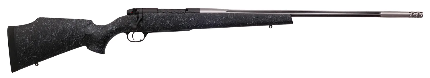 Weatherby MAM01N257WR8B Mark V Accumark 257 Wthby Mag 3+1 26" Barrel, Graphite Black Cerakote Metal Finish, Gray Webbed Black Fixed Monte Carlo Stock