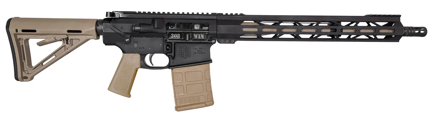 Diamondback DB105AC221 DB10  308 Win 20+1 16" FDE Chromoly Barrel, Black Rec/M-Lok Handguard, FDE Magpul Carbine Stock/K2 Grip