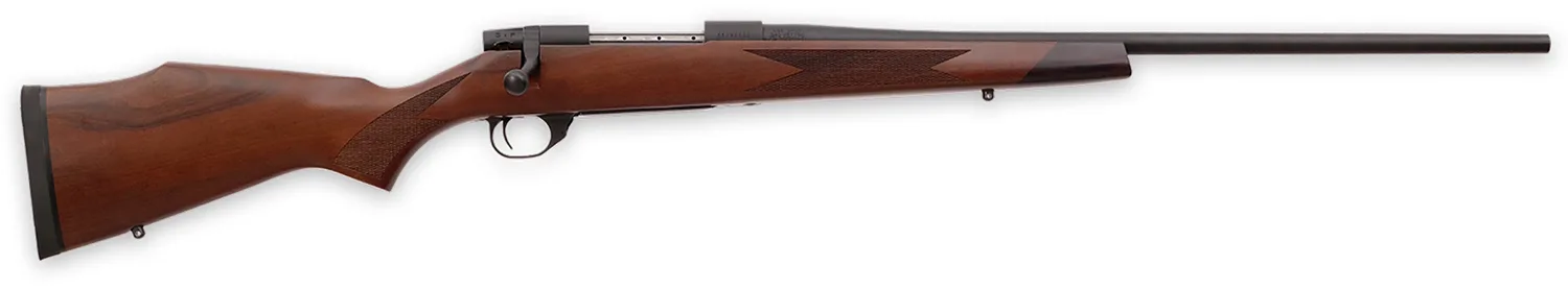 Weatherby VDT222RR4T Vanguard Sporter Full Size 22-250 Rem 5+1 24" Bead Blasted Blued #2 Threaded Barrel, Matte Blued Drilled & Tapped Steel Receiver, Grade A Turkish Walnut Monte Carlo Stock