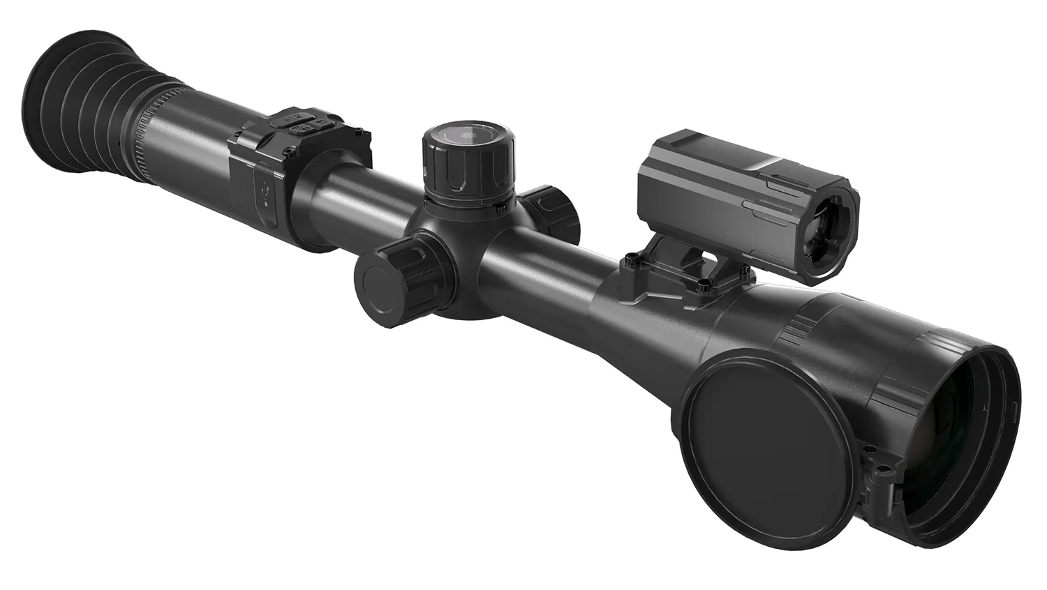 PARD PA435/LRF Pantera 480 LRF Thermal Black 2.3x35mm Multiple Reticle, Digital 2x/4x/6x/8x Zoom, 480x360 Resolution