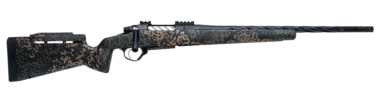 Seekins Precision 0011710297-F Havak PH3 300 PRC 26" Black Fluted Threaded Barrel, Black Picatinny Rail Steel Receiver, Adj Cheek Riser Woodland Shadow Synthetic Stock