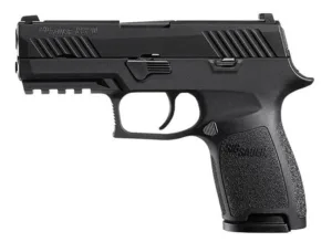 P320 Nitron Cmpt 45ACP 3.9" Blk NS 9rd