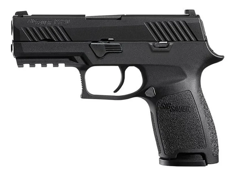 P320 Nitron Cmpt 45ACP 3.9" Blk NS 9rd