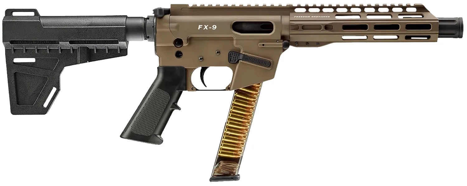 FREEDOM ORDNANCE FX9P8-FDE FX9P 9mm Luger 31+1 8" Flat Dark Earth