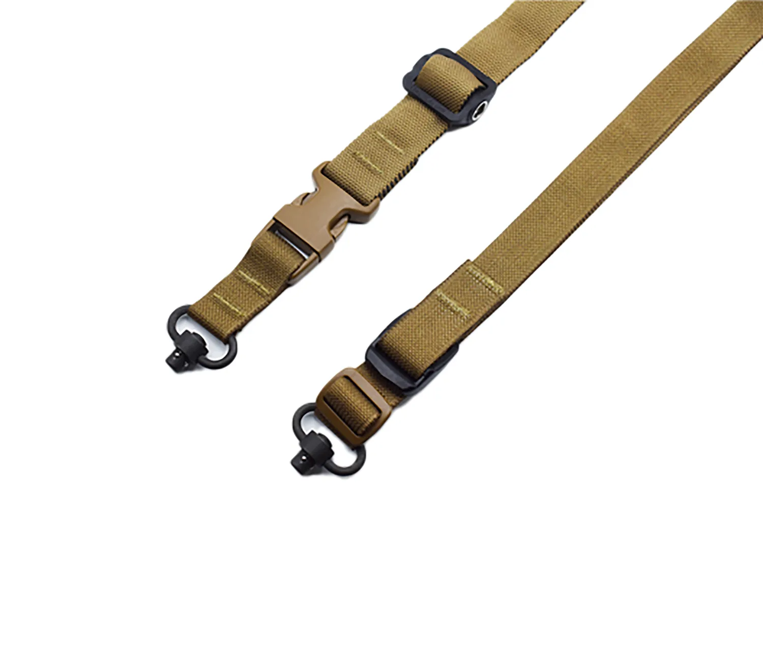 Tacshield T6031CY Warrior 2-in-1 Sling Coyote Tan Webbing Two-Point Rifle/Shotgun