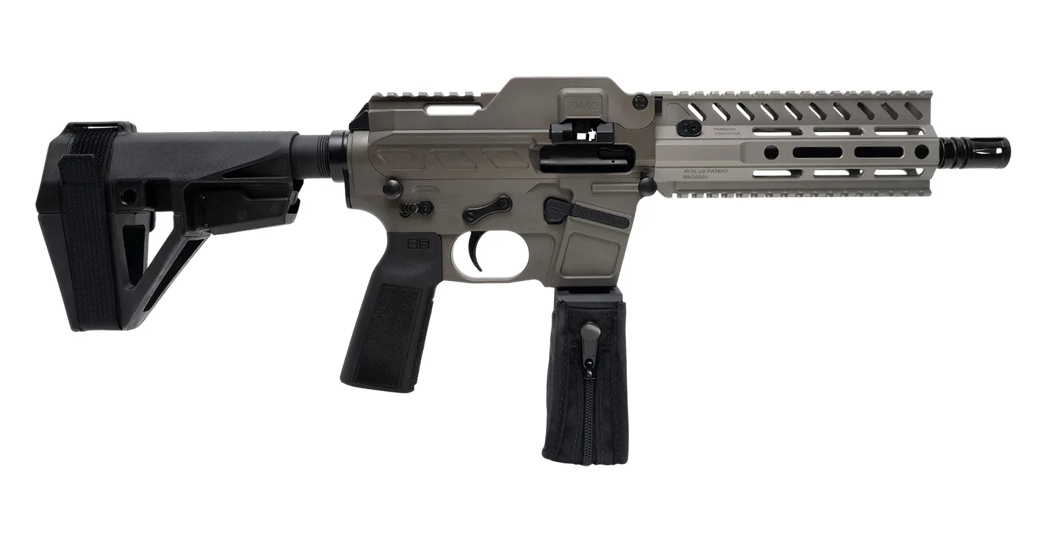 Freedom Ordance FM9D8-FDE FM9D 9mm Luger 33+1 8" Black Anodized Barrel, Flat Dark Earth Anodized Receiver